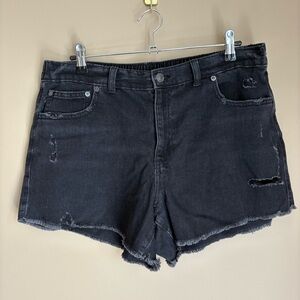 Aerie Daydream Black Denim Shorts